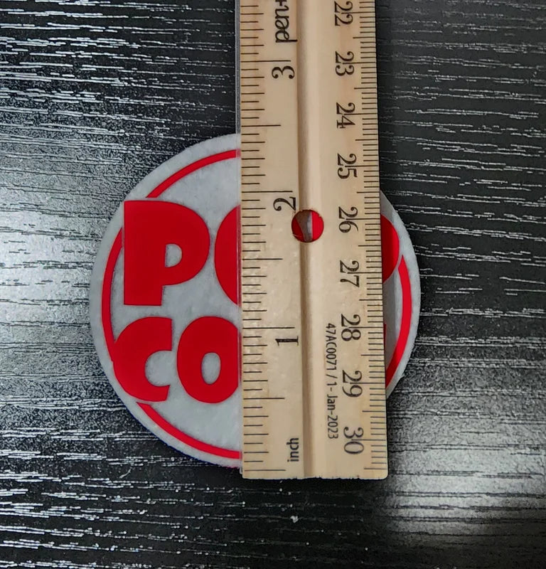 Pop Corn Felt Circle for Killer Klown Popcorn Buckets