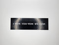 I Vow. You Vow. We Vow. Bookmark