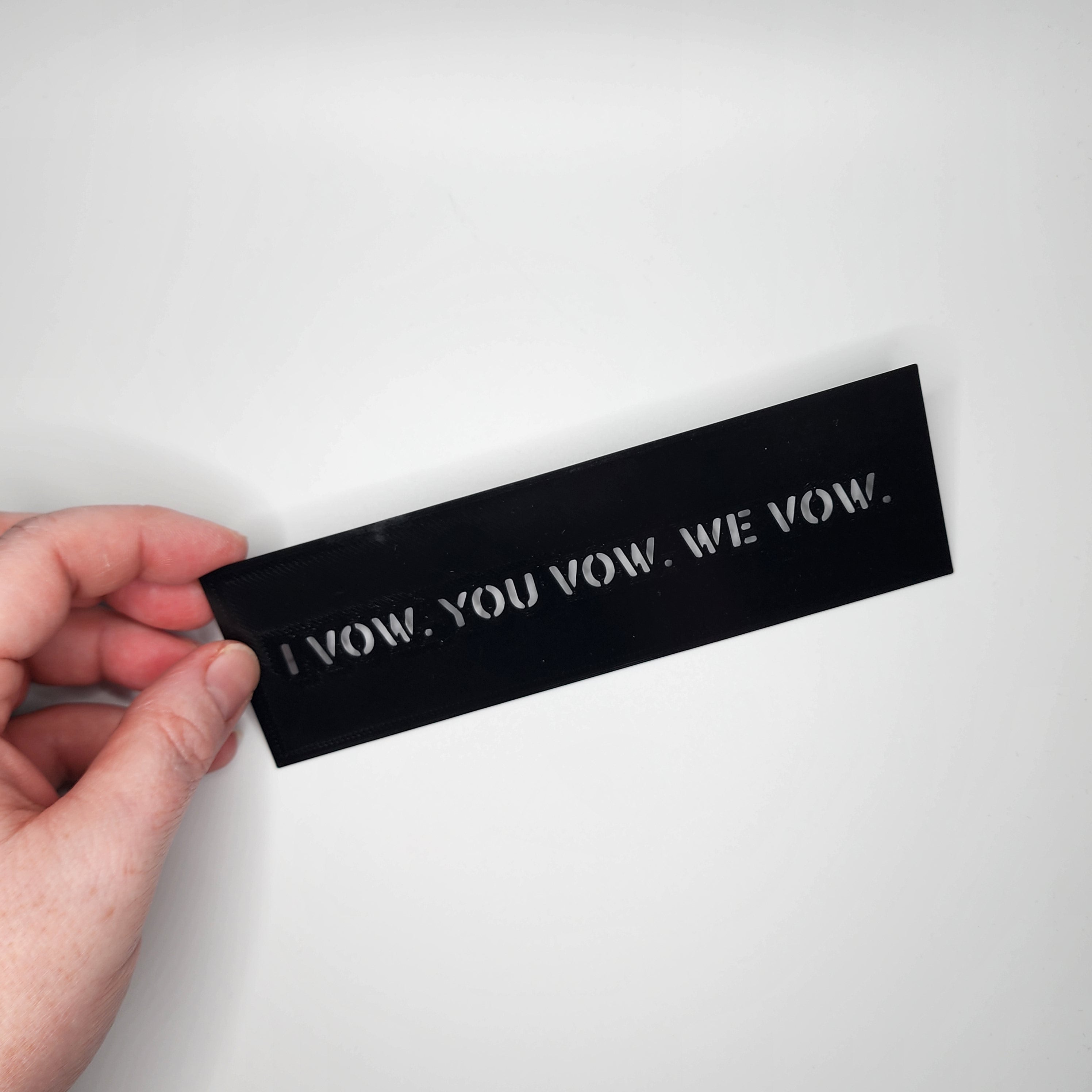 I Vow. You Vow. We Vow. Bookmark