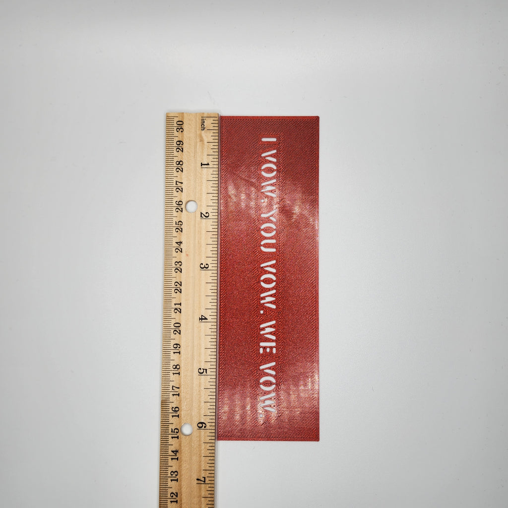 I Vow. You Vow. We Vow. Bookmark