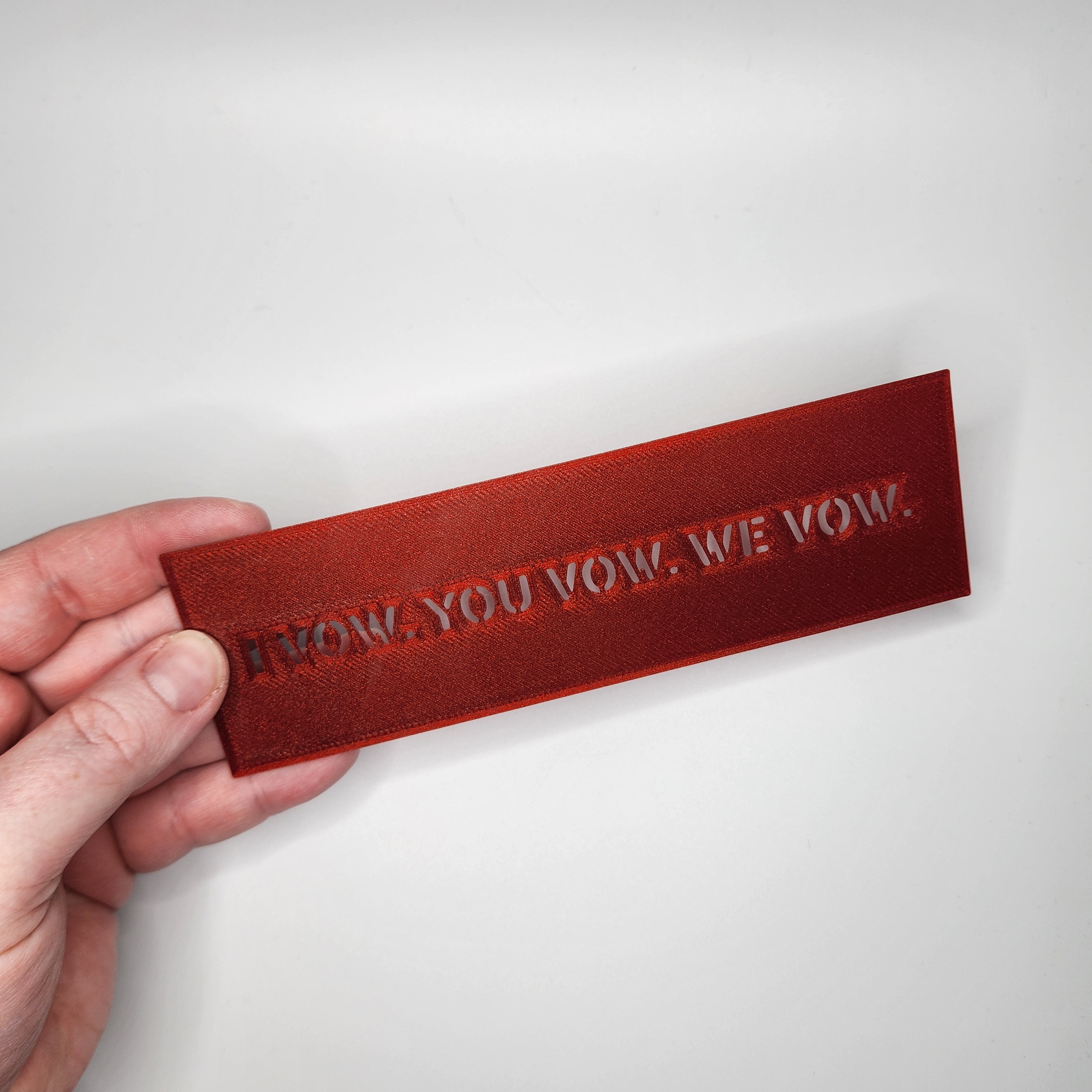 I Vow. You Vow. We Vow. Bookmark