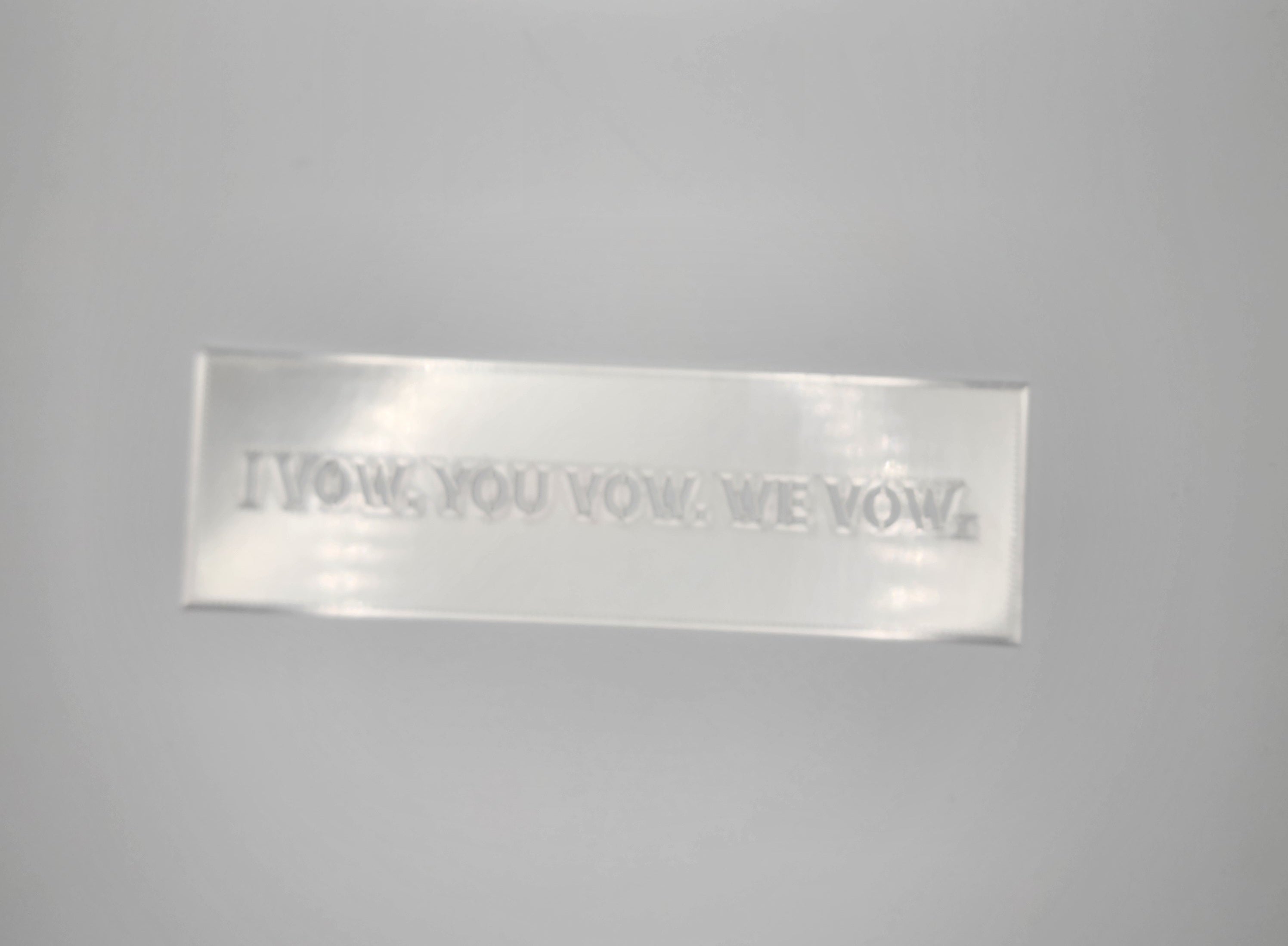 I Vow. You Vow. We Vow. Bookmark