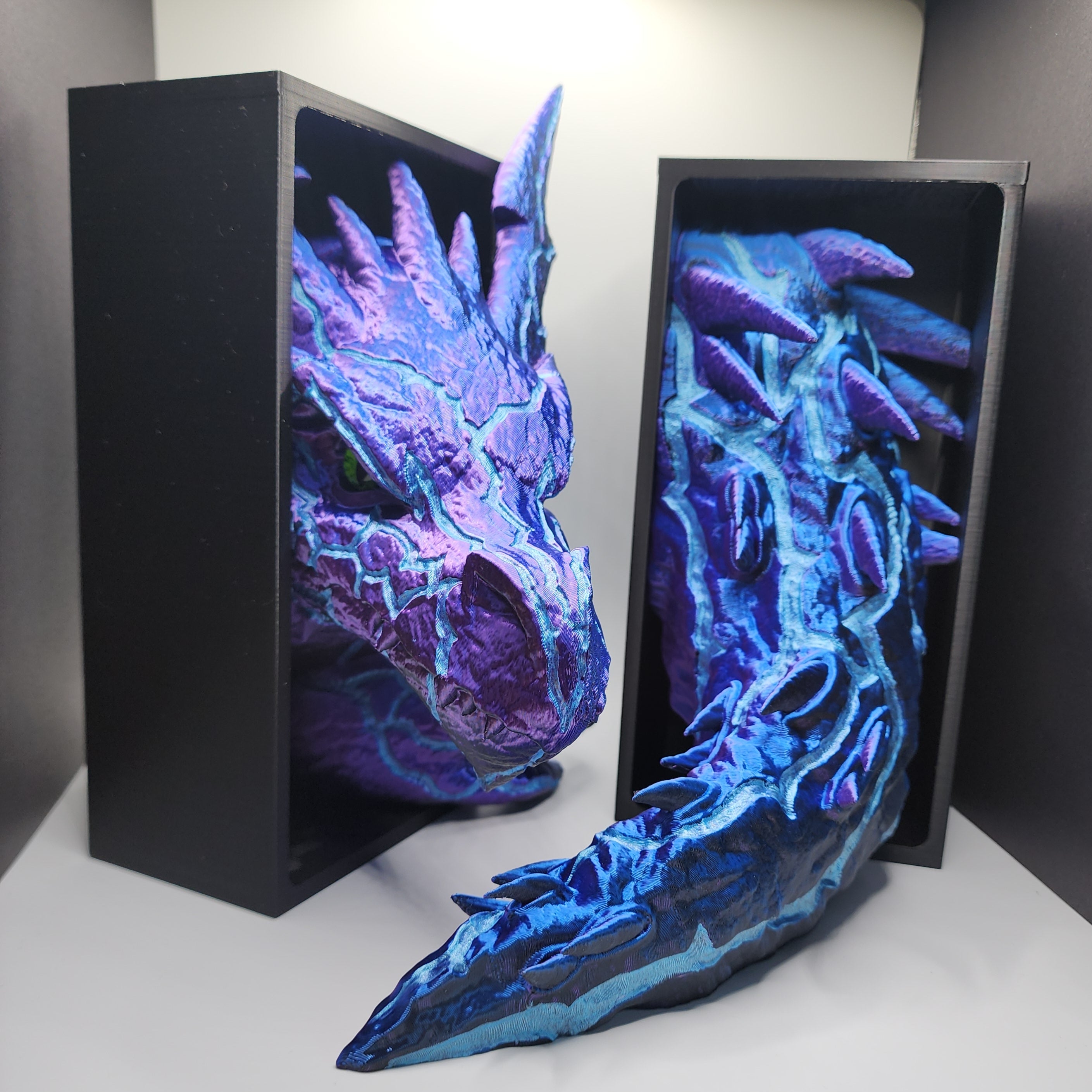 Lightning Dragon Book Ends