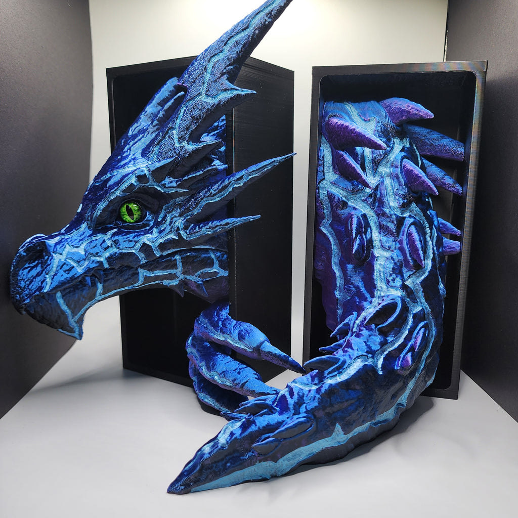 Lightning Dragon Book Ends