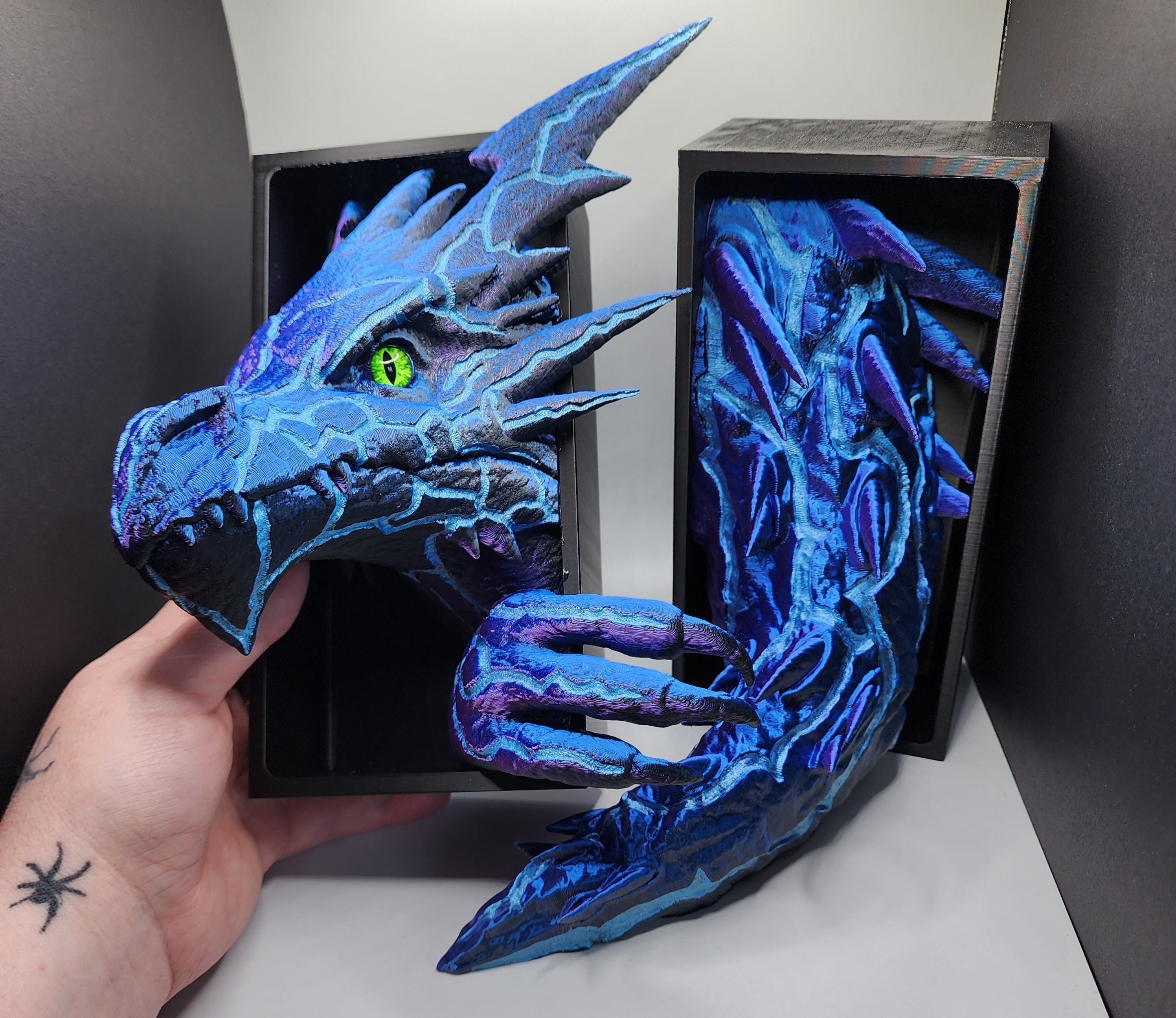 Lightning Dragon Book Ends