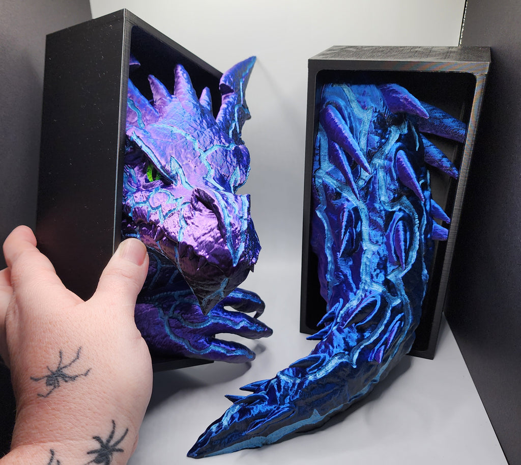Lightning Dragon Book Ends