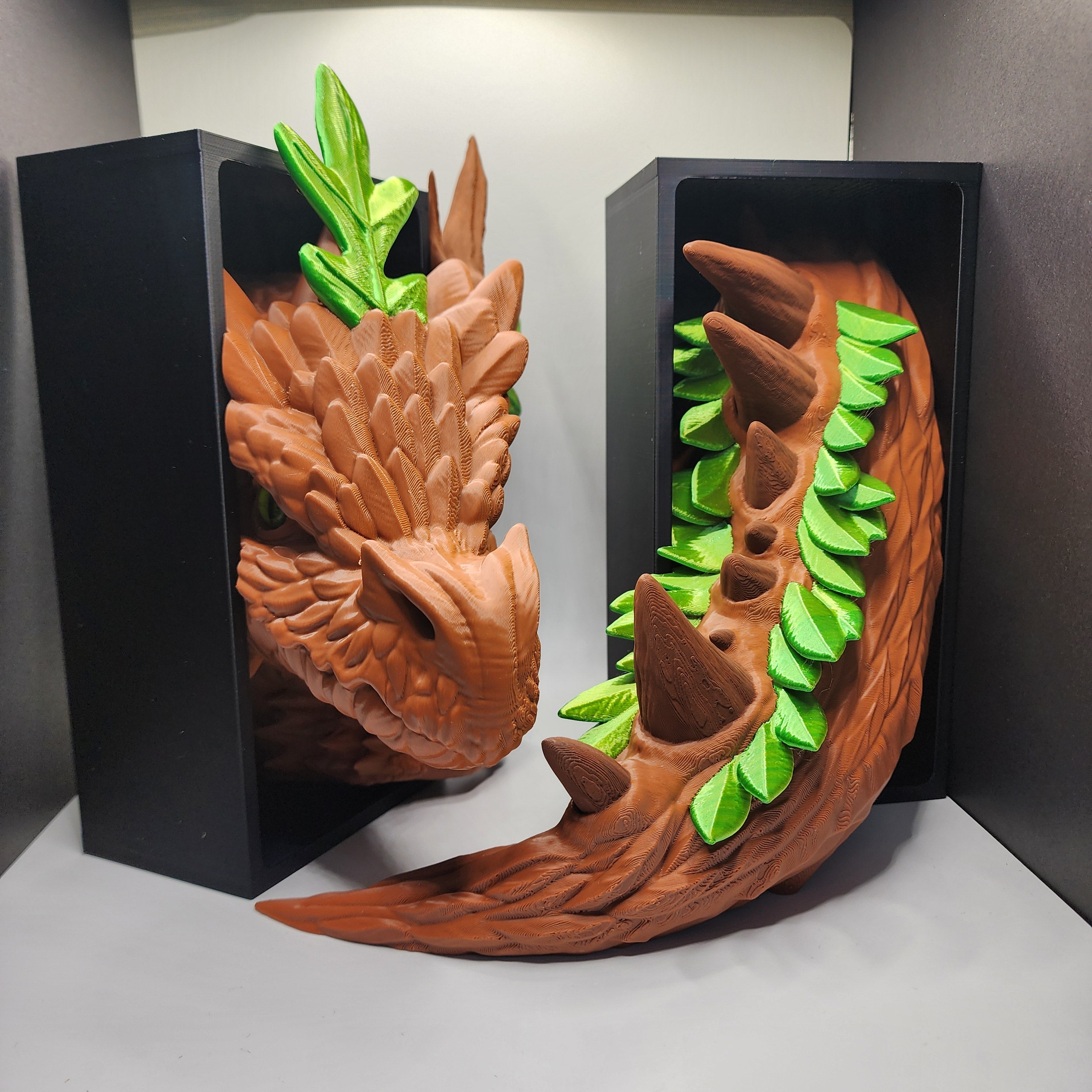 Forest Dragon Book Ends