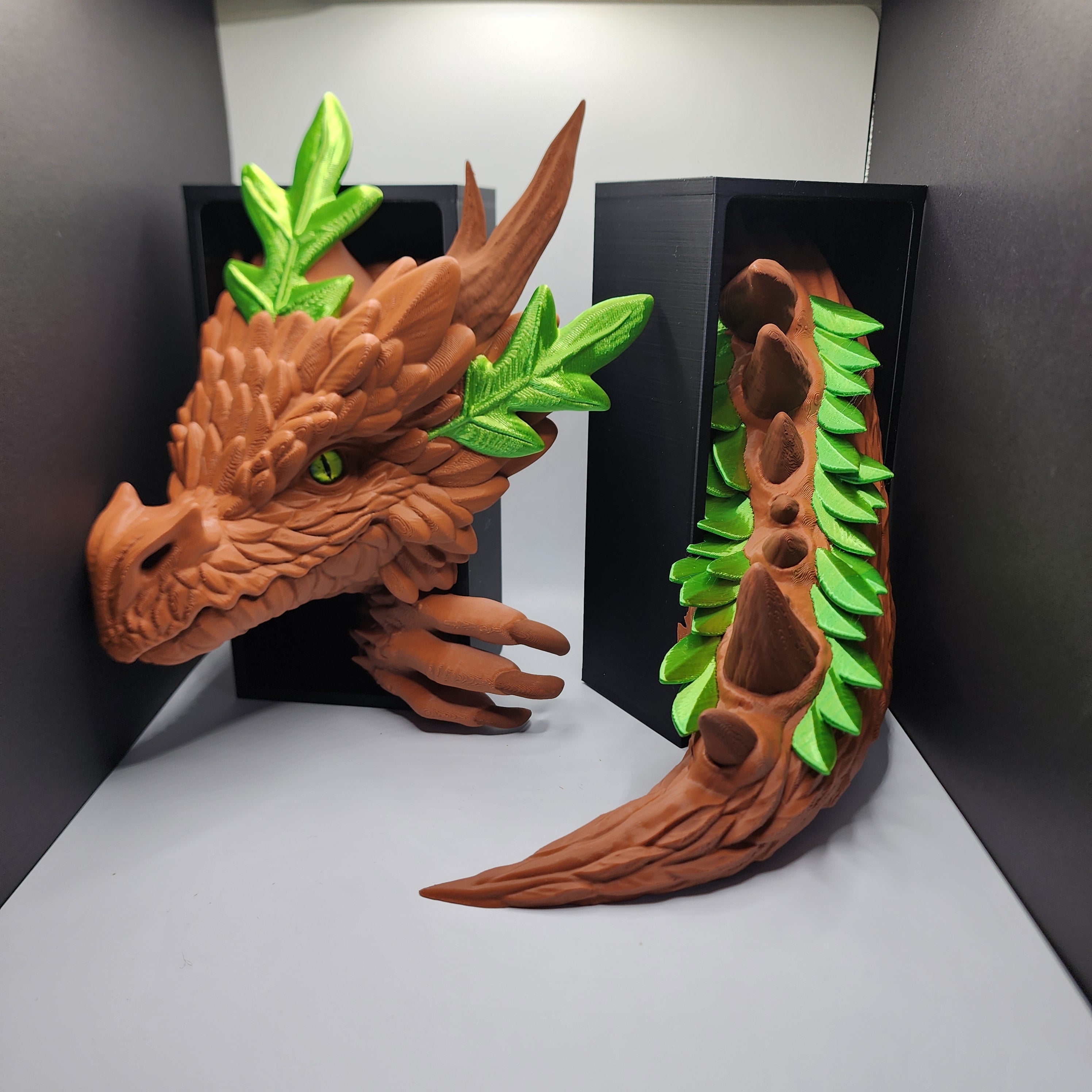 Forest Dragon Book Ends
