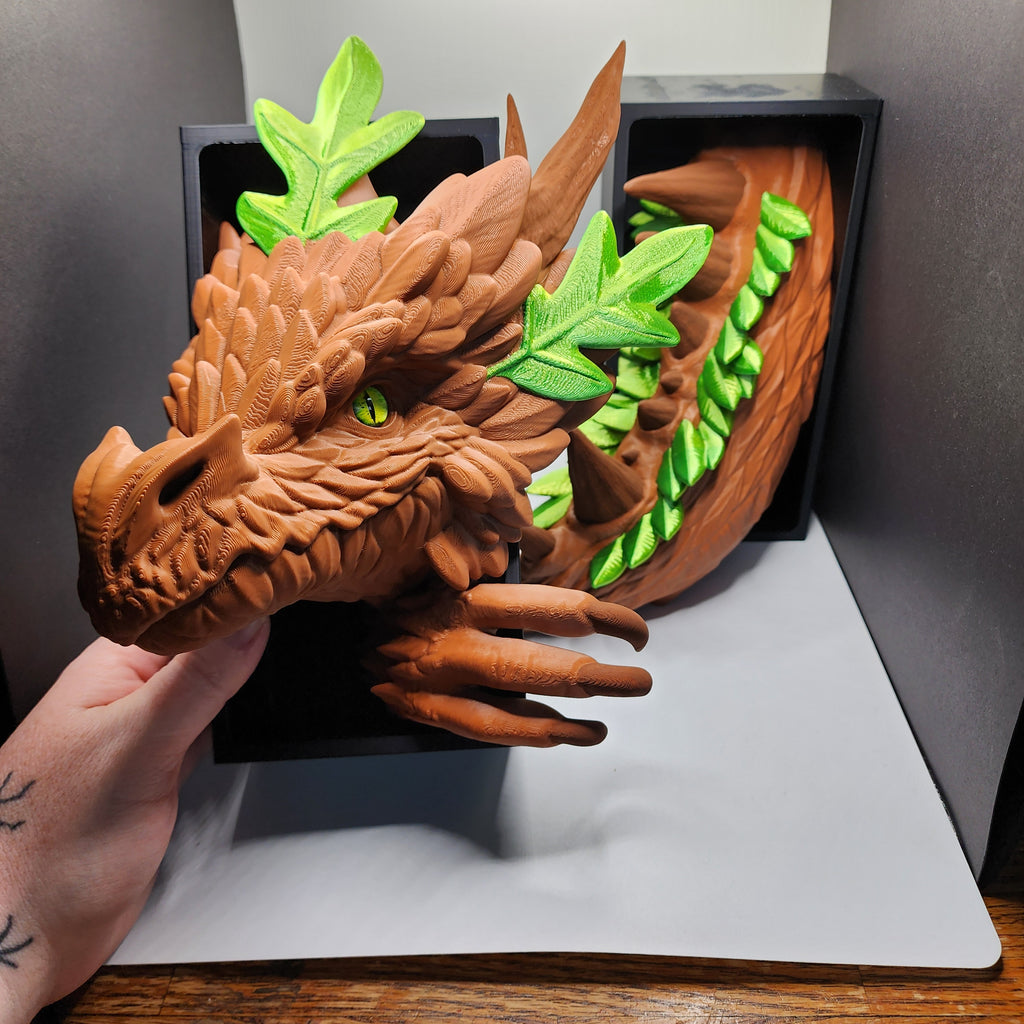 Forest Dragon Book Ends