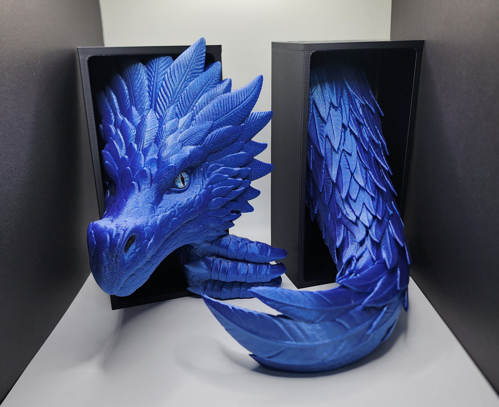 Feather Dragon Book Ends