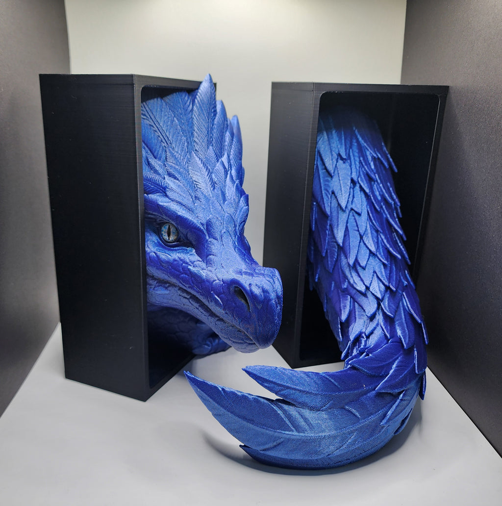 Feather Dragon Book Ends