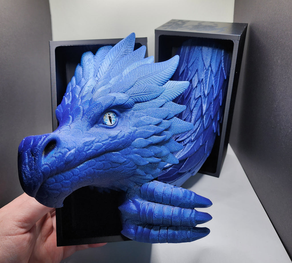 Feather Dragon Book Ends
