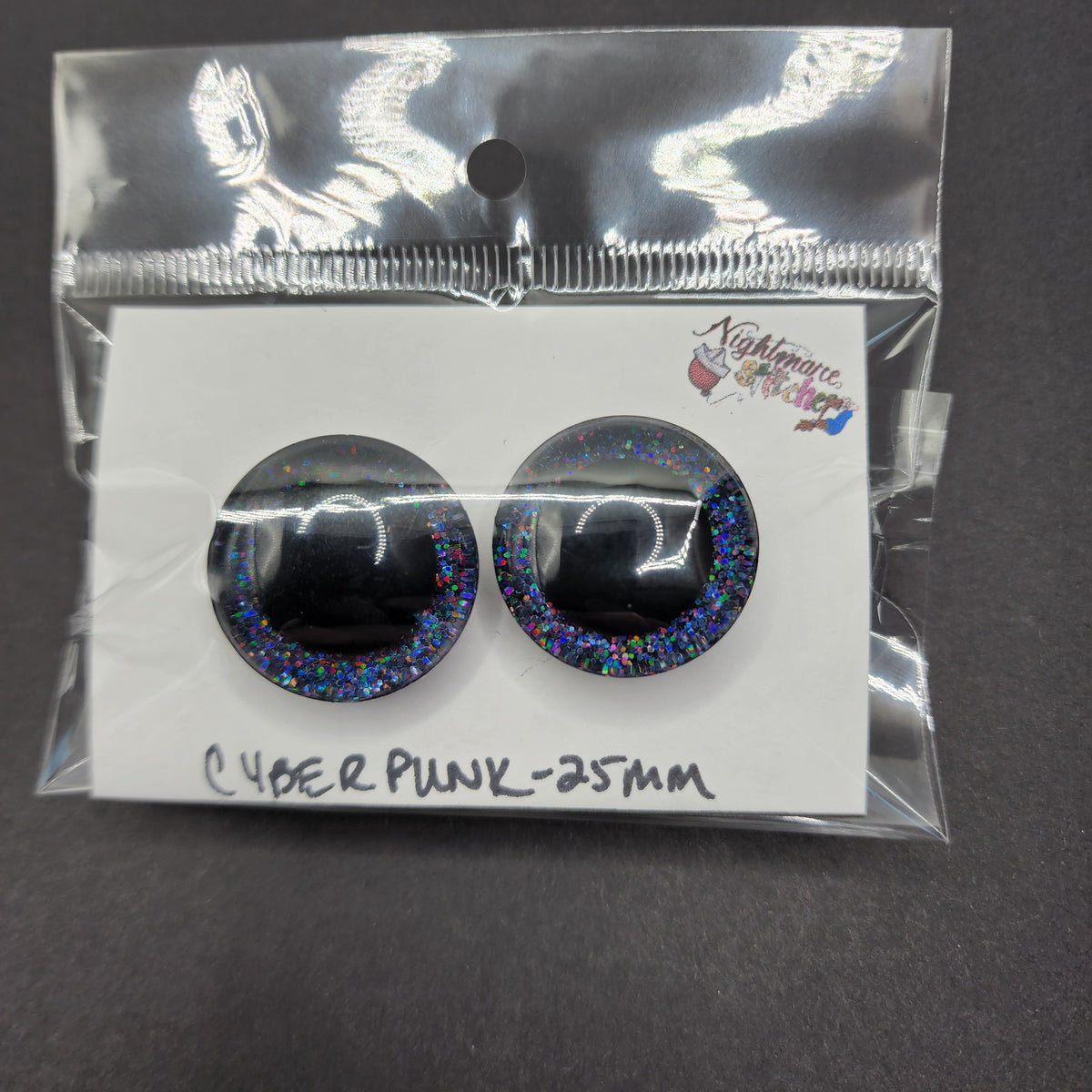 Cyberpunk Sinker Safety Eyes - 25mm Center Pupil