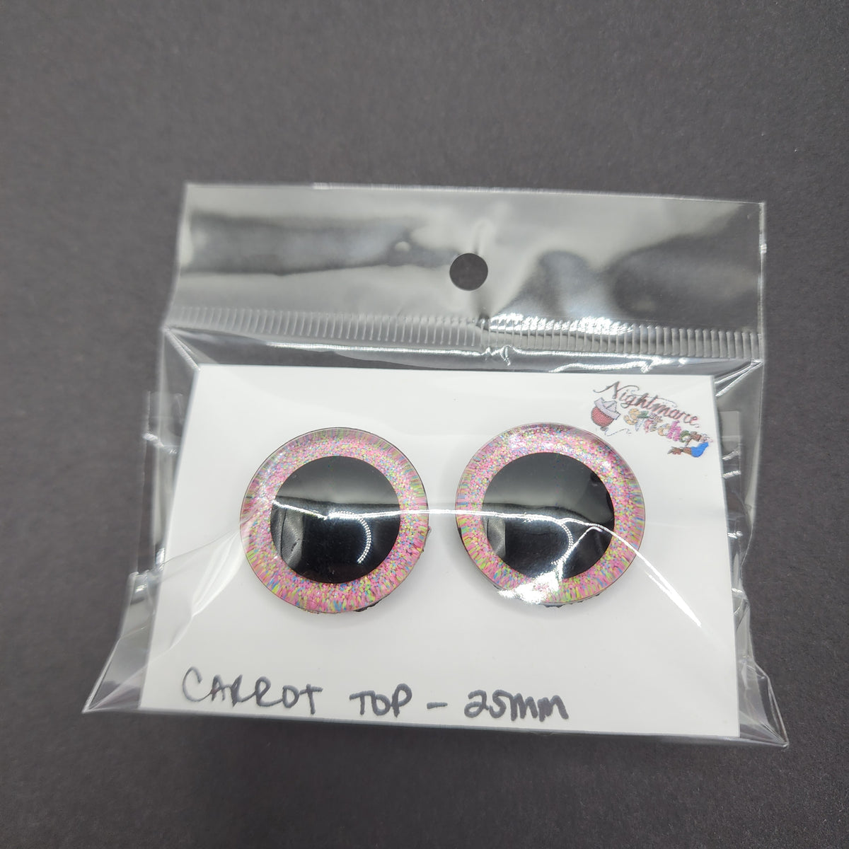 Carrot Top Sinker Safety Eyes - 25mm Center Pupils