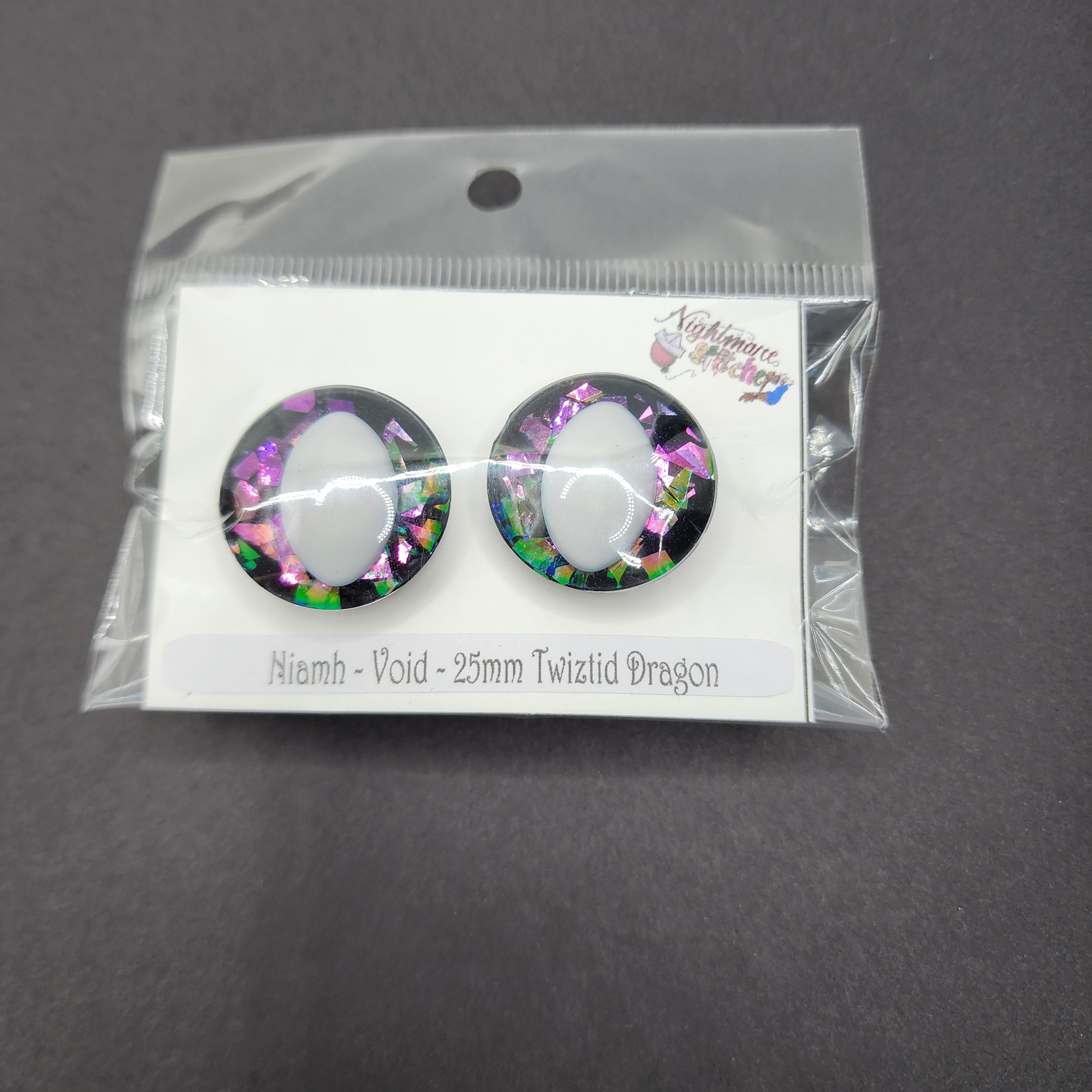 Niamh Void Sinker Safety Eyes - 25mm Twiztid Dragon Pupil
