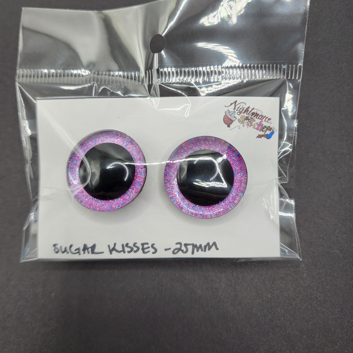 Sugar Kisses Sinker Safety Eyes - 25mm Center Pupil