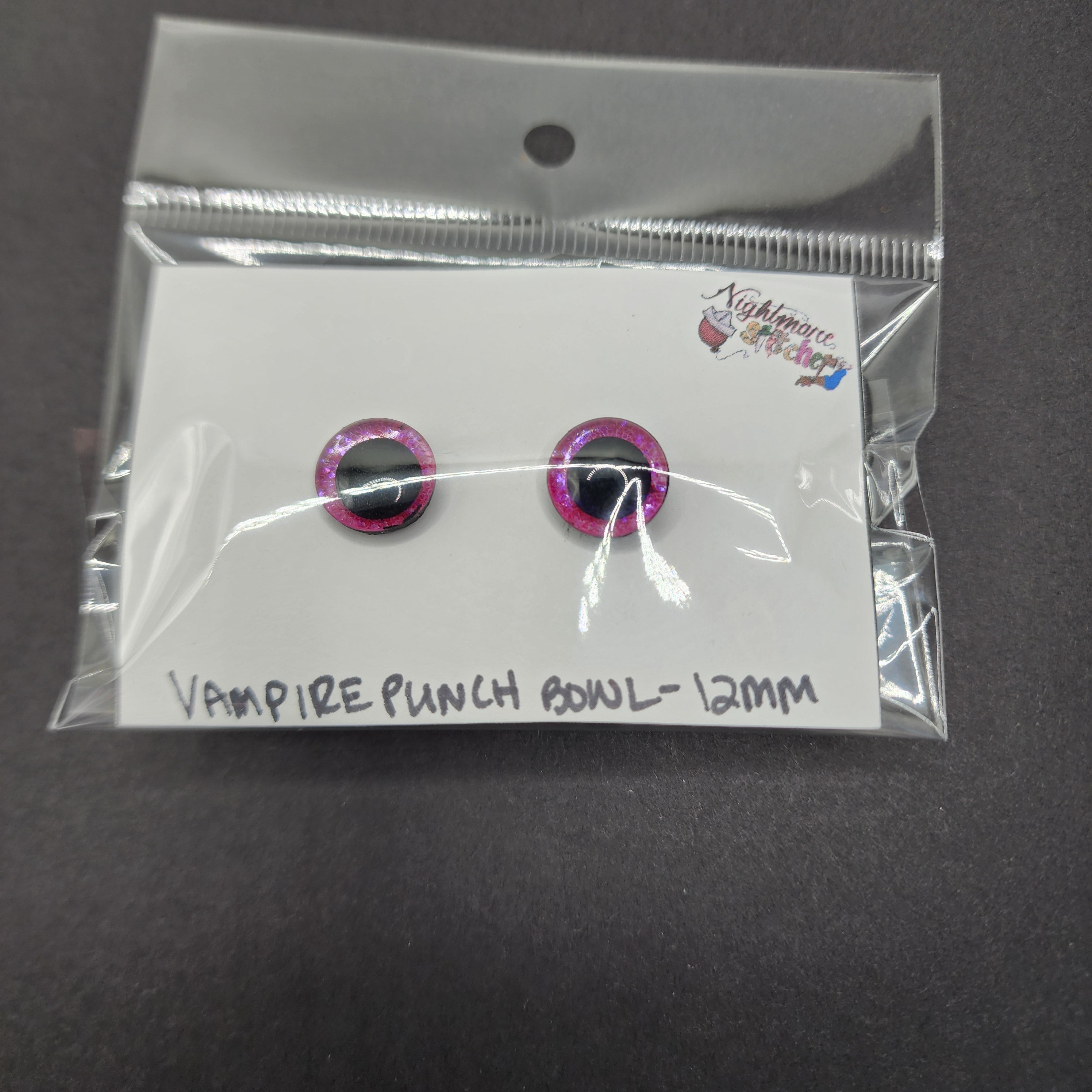Vampire Punch Bowl Sinker Safety Eyes - 12mm Center Pupil