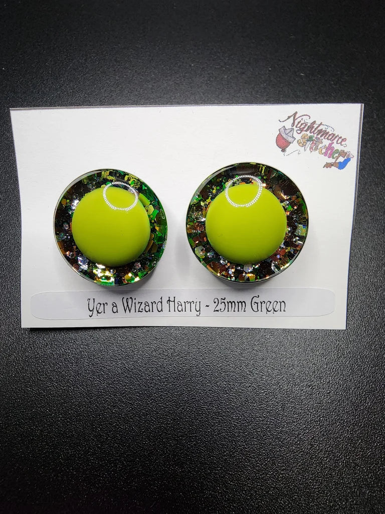 Yer a Wizard Harry - 25mm Green Center Pupil Sinker Safety Eyes
