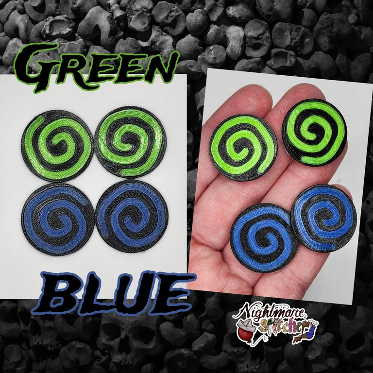 3D Printed Dizzy Eyes/Buttons