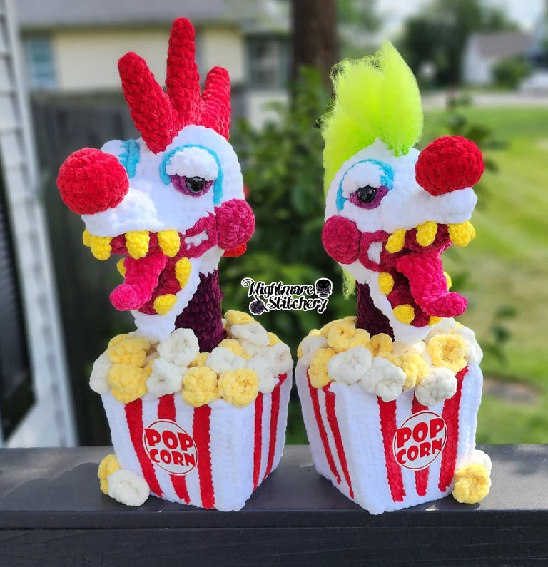 Pop Corn Felt Circle for Killer Klown Popcorn Buckets