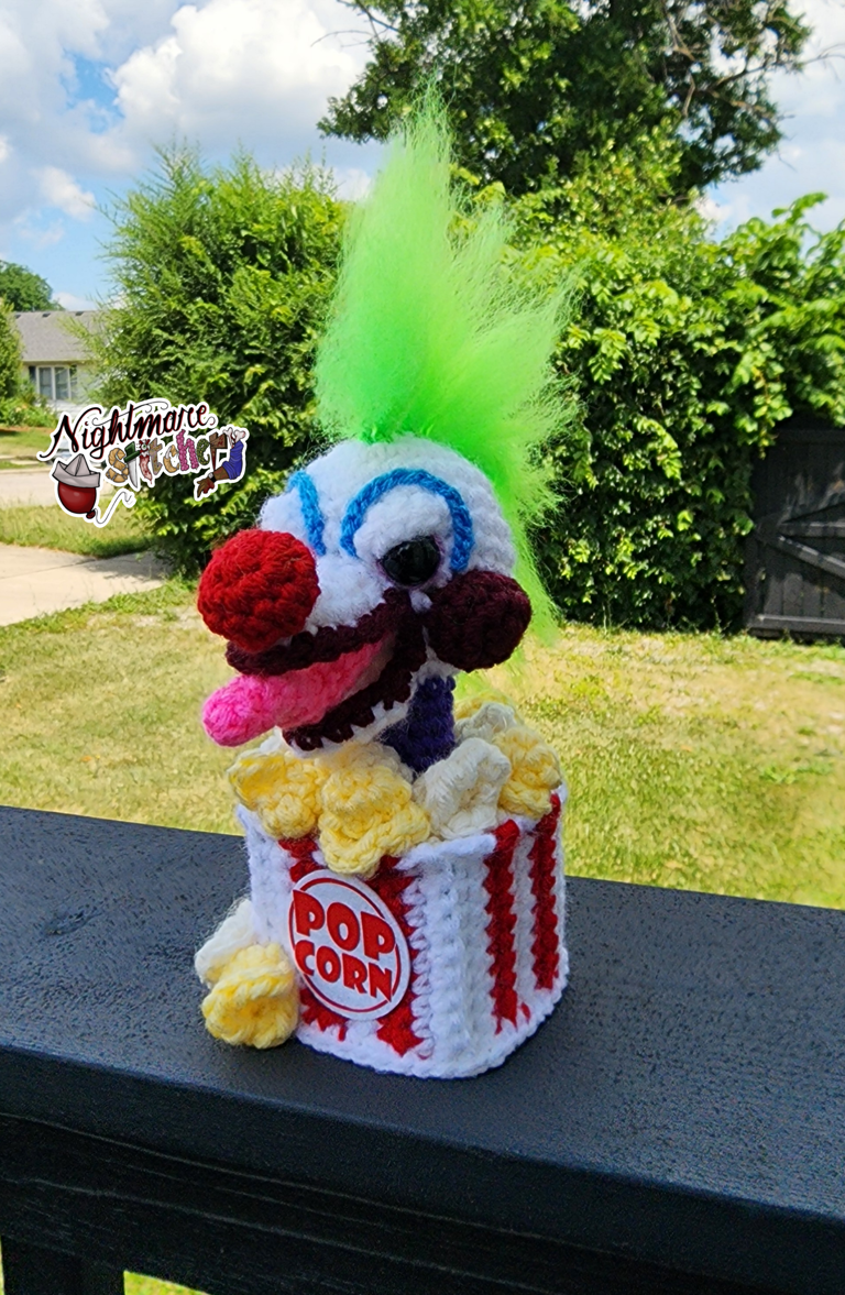Pop Corn Felt Circle for Killer Klown Popcorn Buckets