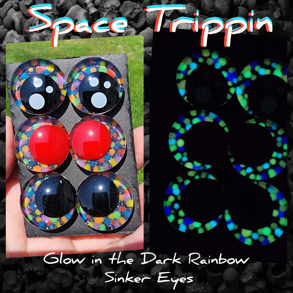 Space Trippin' Sinker Safety Eyes - Multi Size and Eye Type