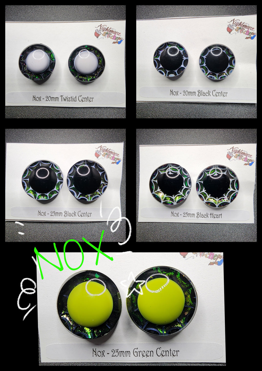 Nox Spiderweb Sinker Eyes 🕸 - Multi Size and Eye Type