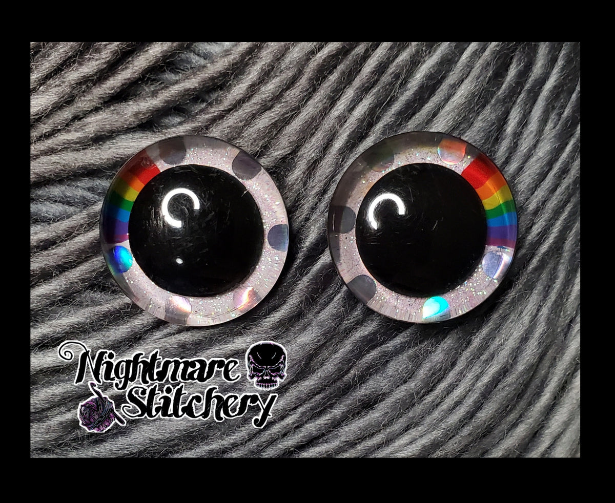Rainbow Sinker Safety Eyes - Multi Size, Color, and Eye Type
