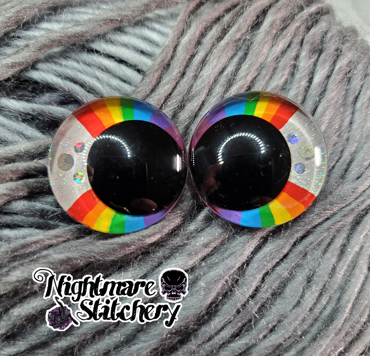 Rainbow Sinker Safety Eyes - Multi Size, Color, and Eye Type