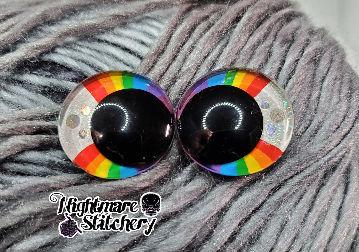 Rainbow Sinker Safety Eyes - Multi Size, Color, and Eye Type