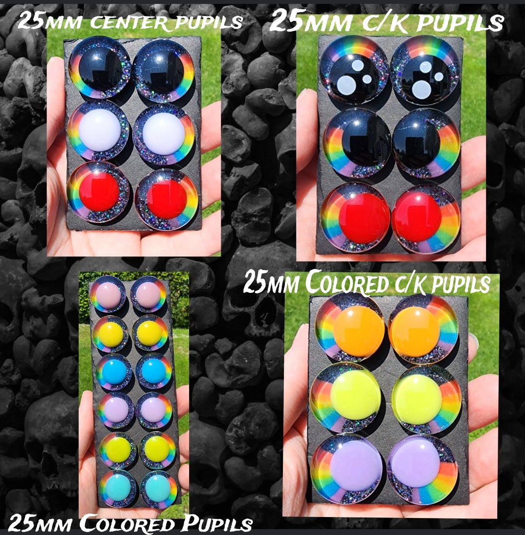 Darkside of the Rainbow Sinker Safety Eyes - Multi Size and Eye Type