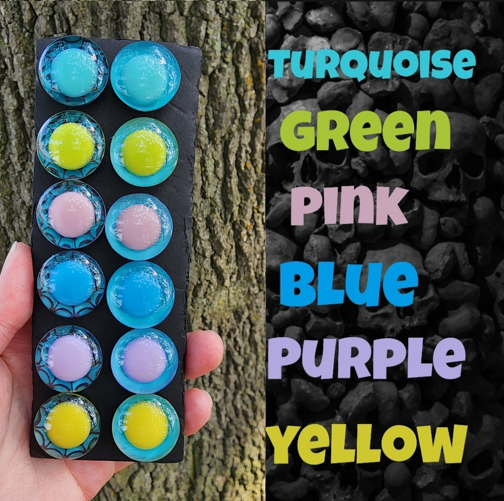 25mm Mismatched Glow in the Dark Sinker Safety Eyes - Multi Eye Type