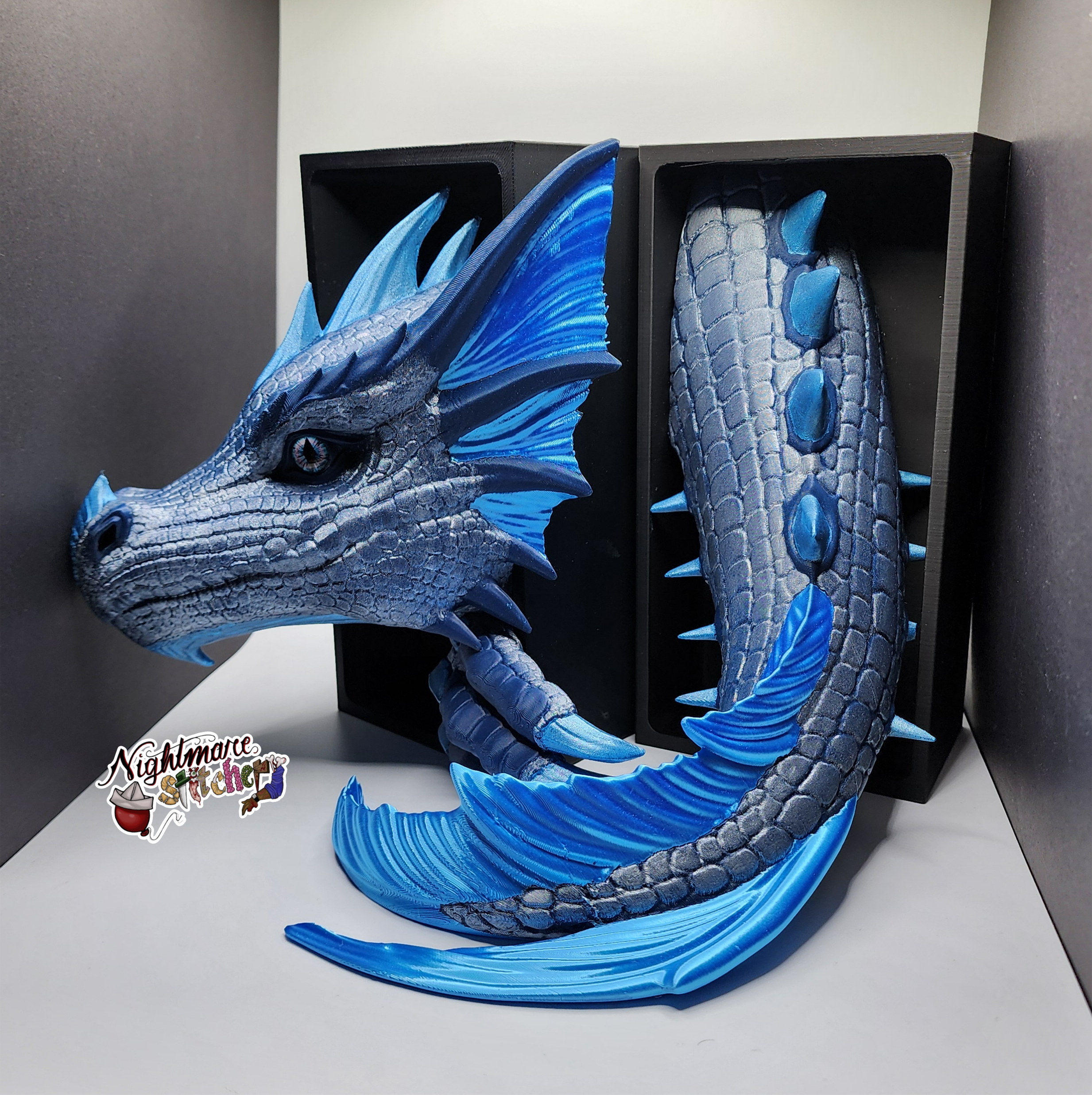 Water Dragon Book Ends