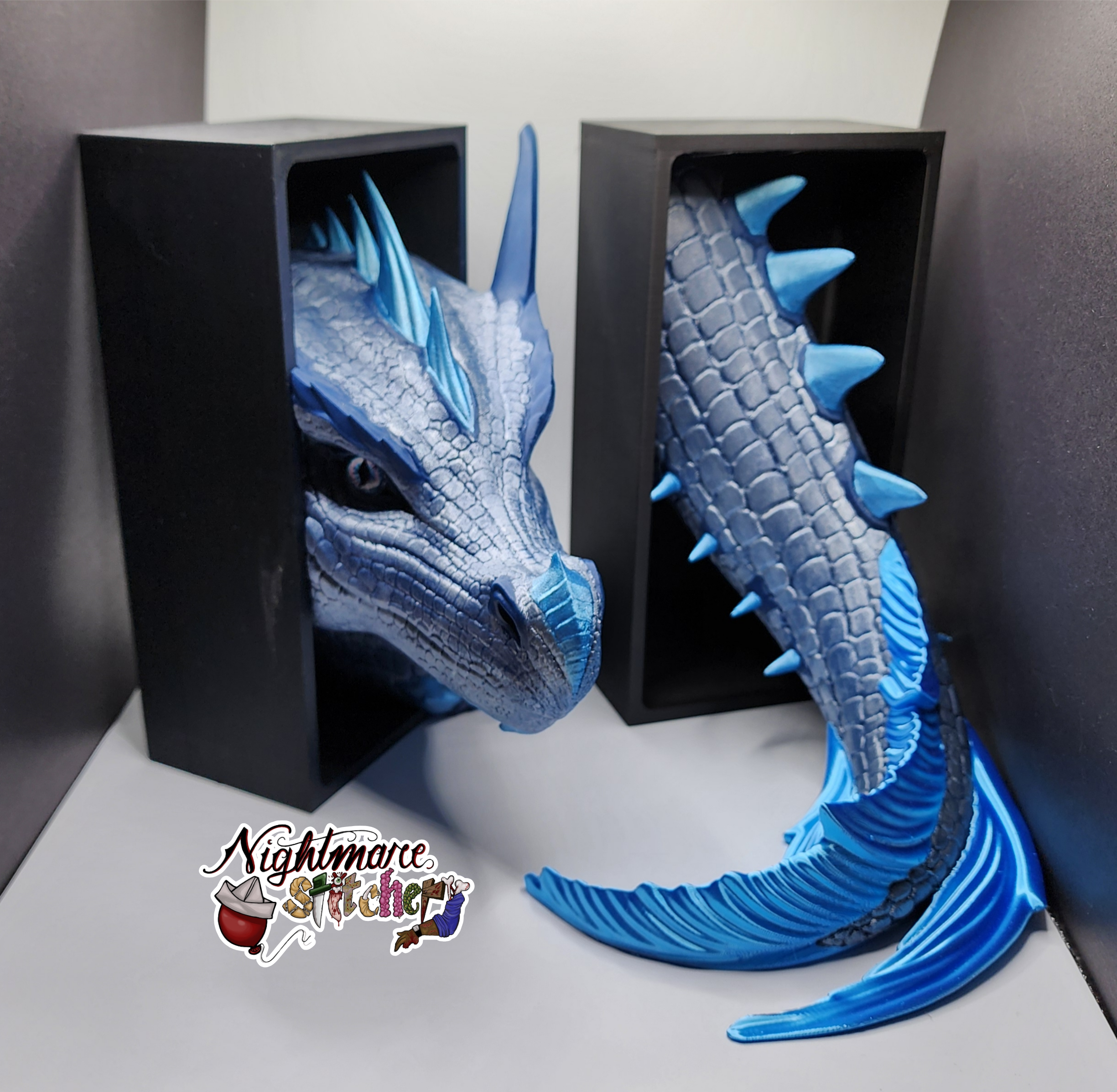 Water Dragon Book Ends