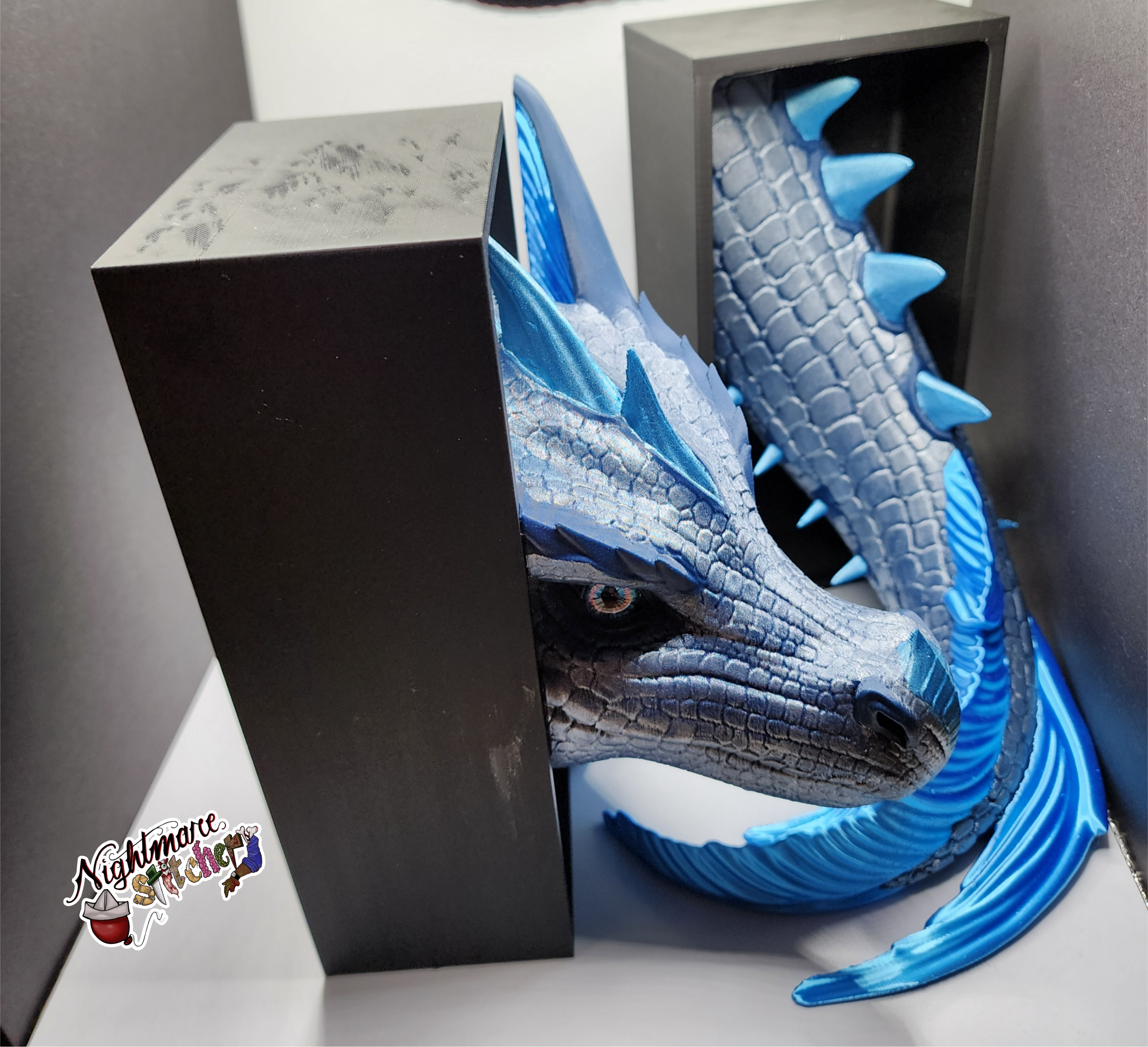 Water Dragon Book Ends