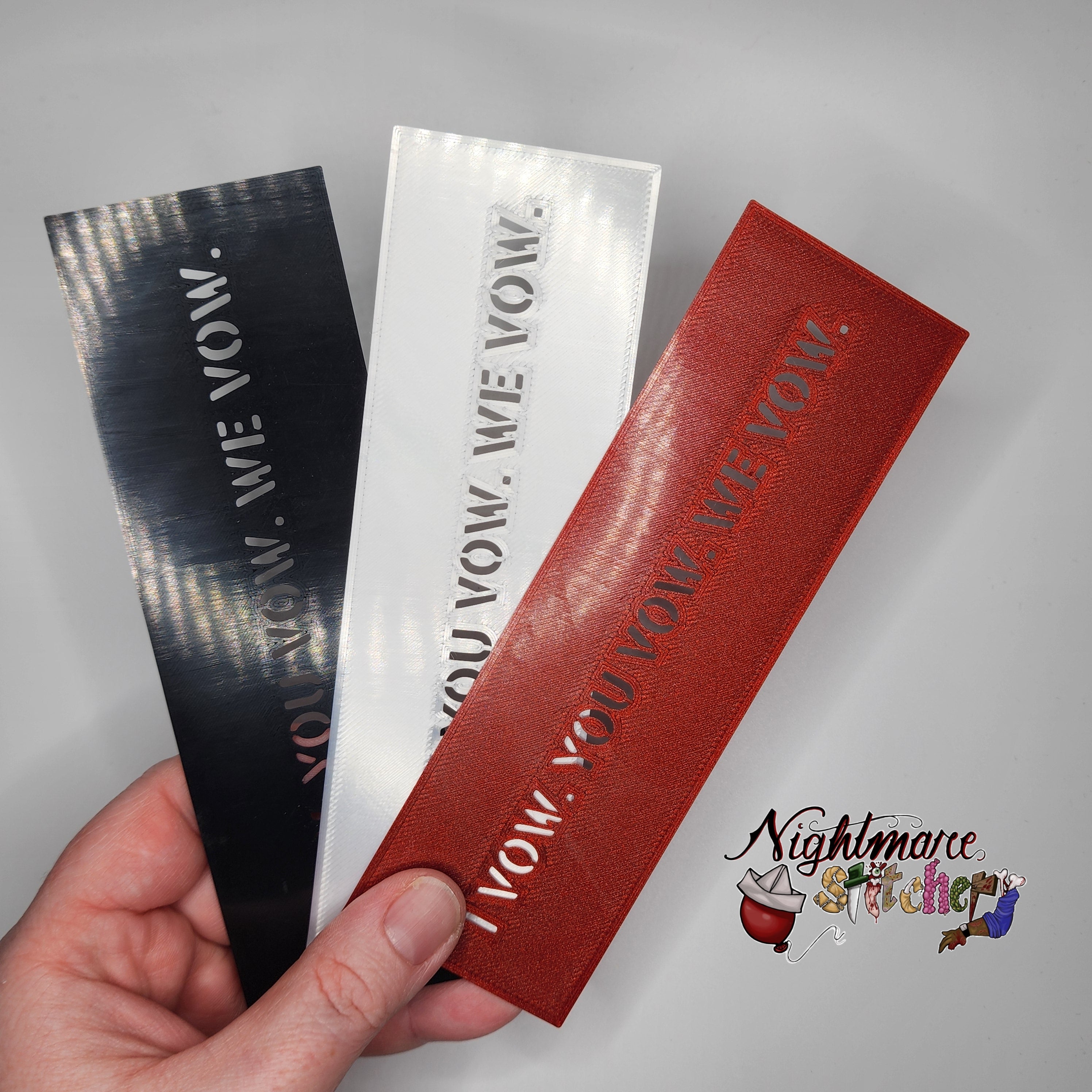 I Vow. You Vow. We Vow. Bookmark