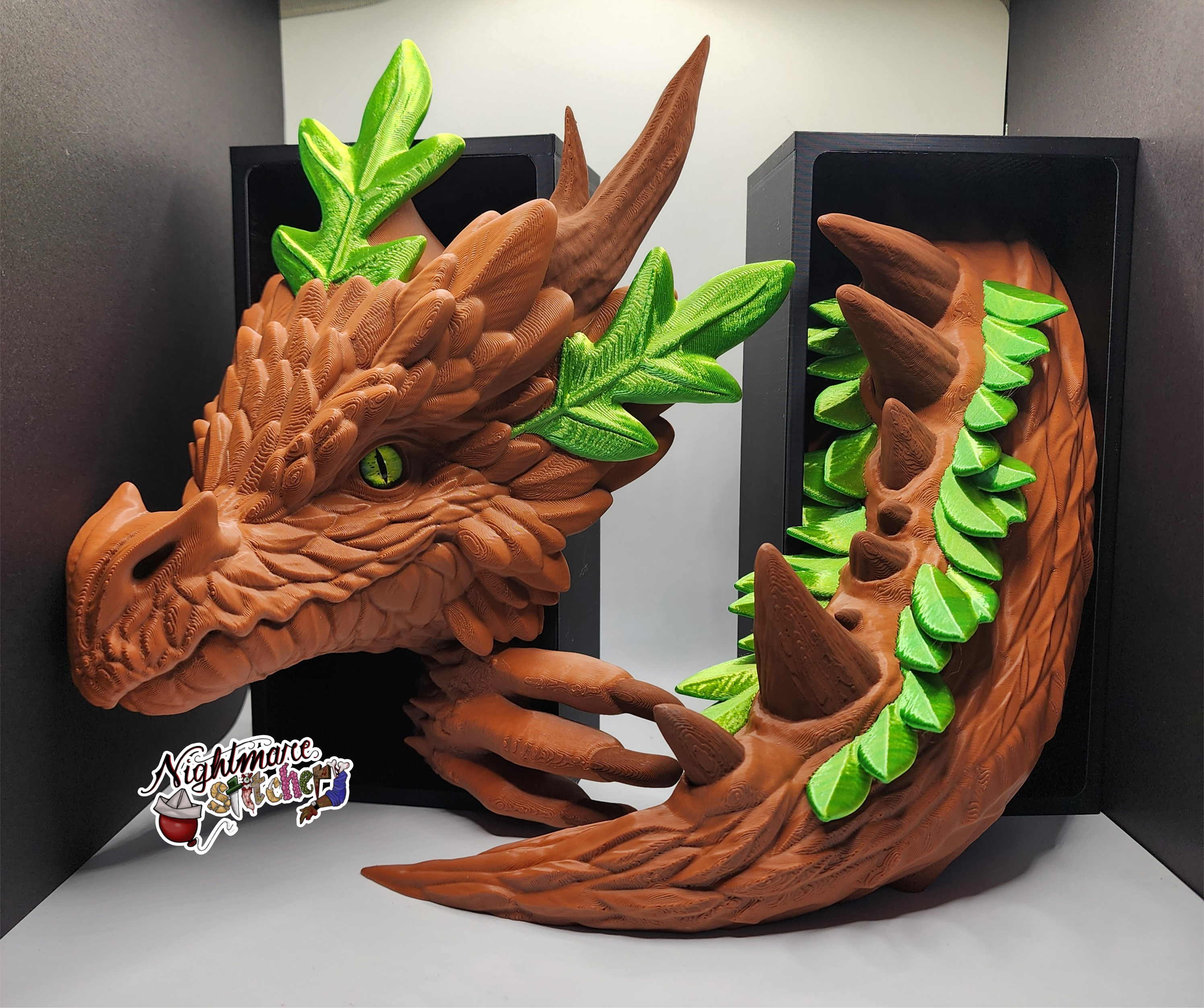 Forest Dragon Book Ends